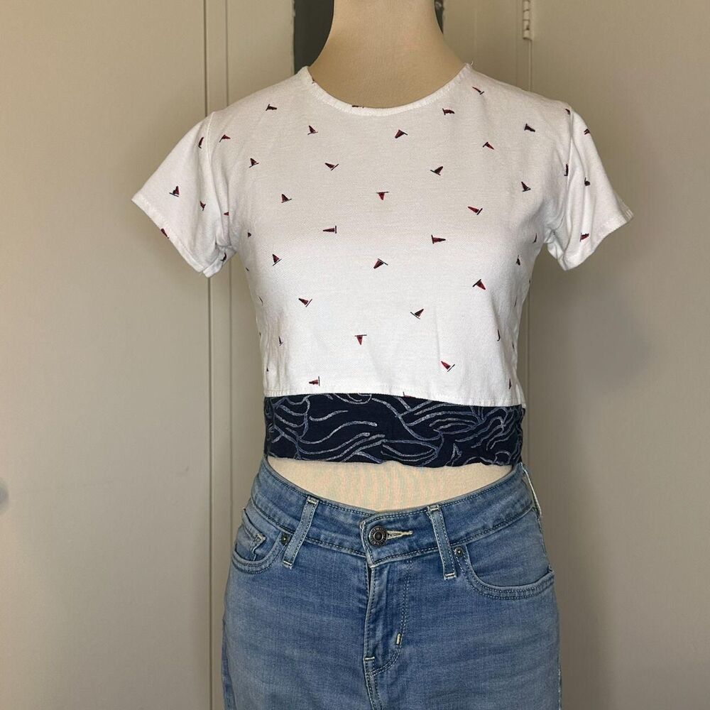 Unbranded Women's Blue Crop-top